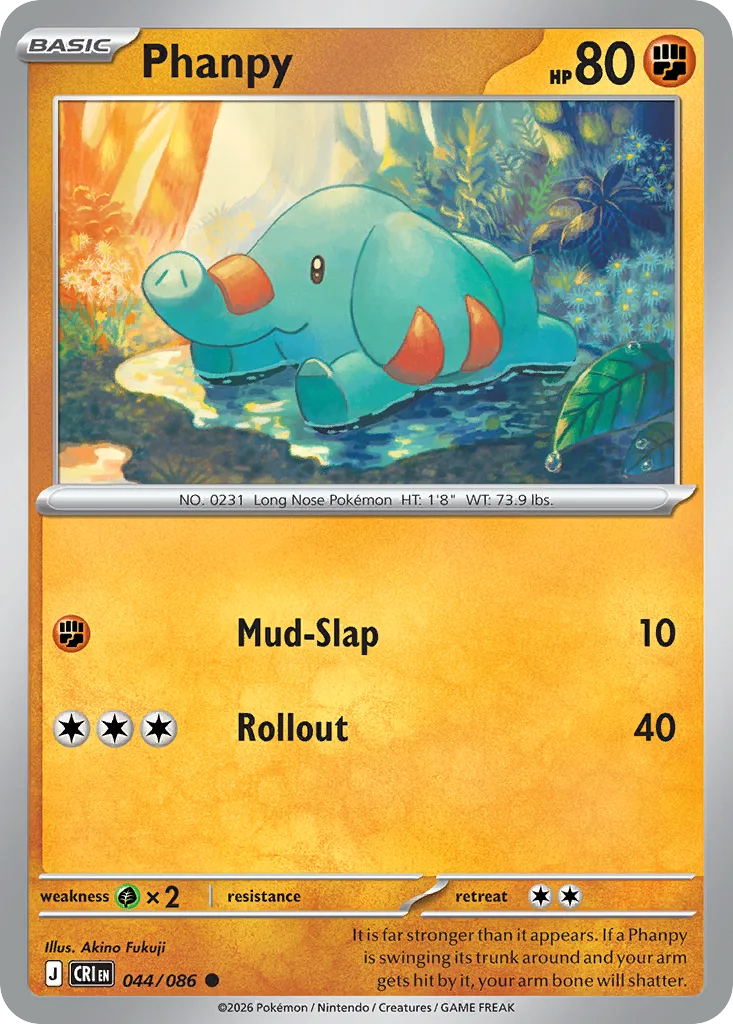 Phanpy (CRI 044) – Chaos Rising – Normal