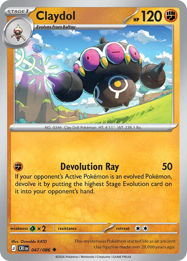 Claydol (CRI 047) – Chaos Rising – Normal