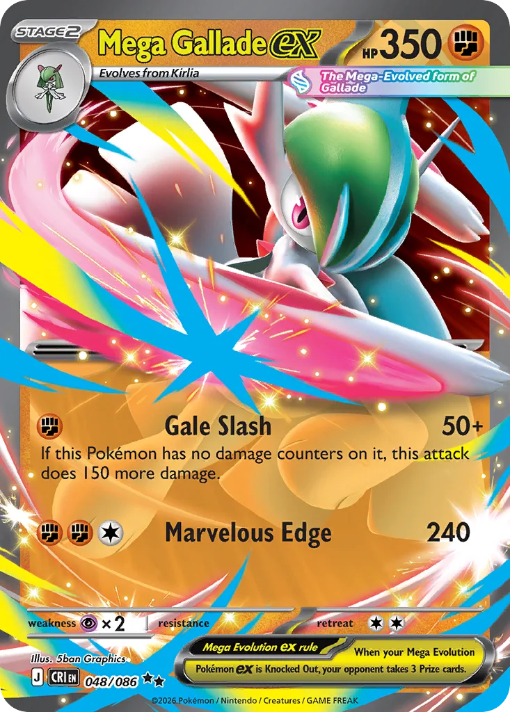 Mega Gallade ex (CRI 048) – Chaos Rising – Normal