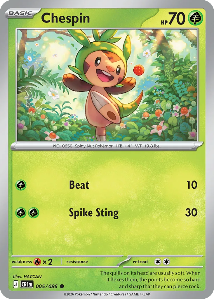 Chespin (CRI 005) – Chaos Rising – Normal