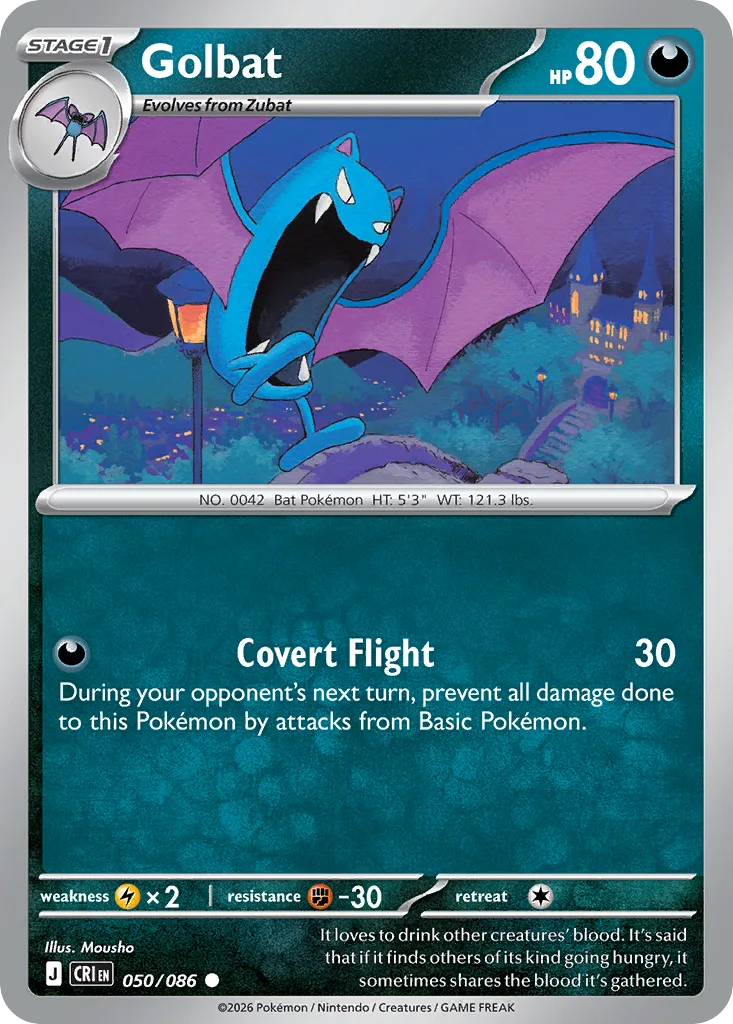 Golbat (CRI 050) – Chaos Rising – Normal