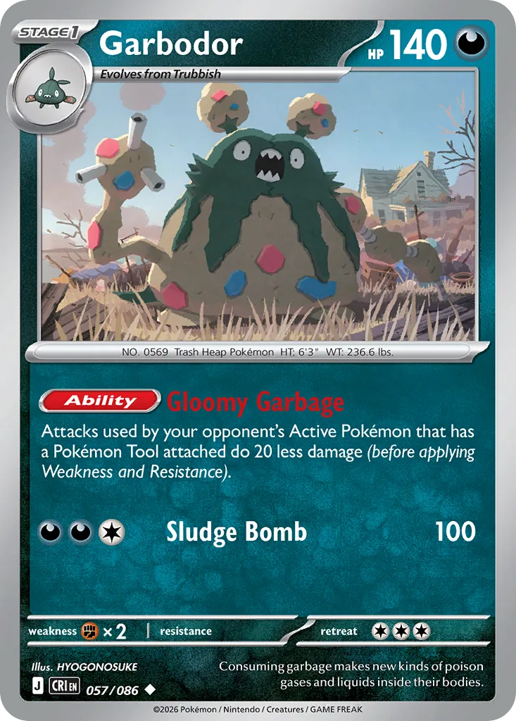 Garbodor (CRI 057) – Chaos Rising – Normal