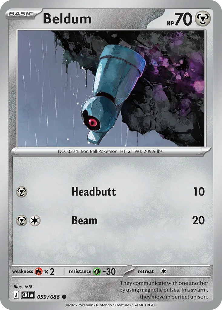 Beldum (CRI 059) – Chaos Rising – Normal