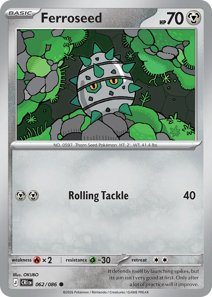 Ferroseed (CRI 062) – Chaos Rising – Normal