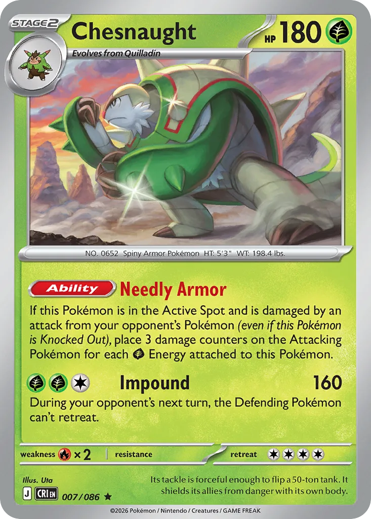 Chesnaught (CRI 007) – Chaos Rising – Normal
