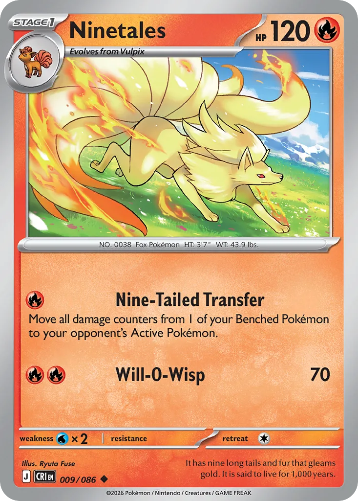Ninetales (CRI 009) – Chaos Rising – Normal