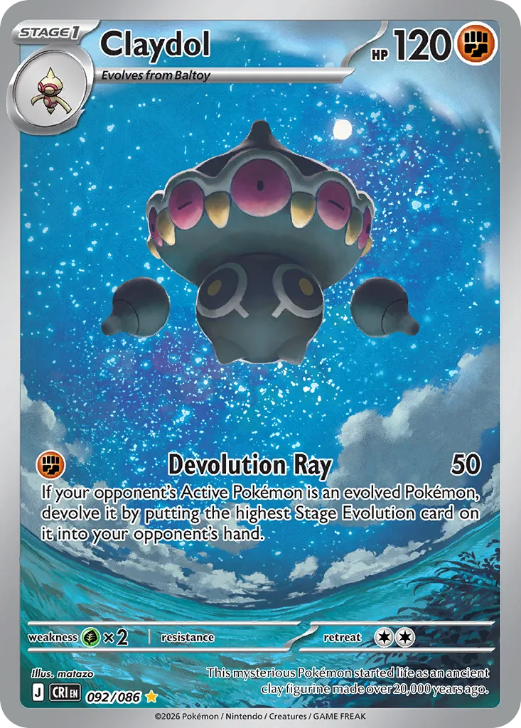 Claydol (CRI 092) – Chaos Rising – Normal