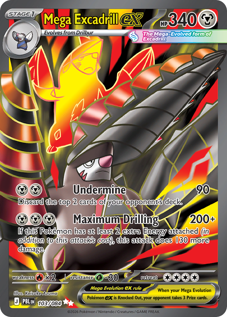 Mega Excadrill ex (PBL 103) – Pitch Black – Normal