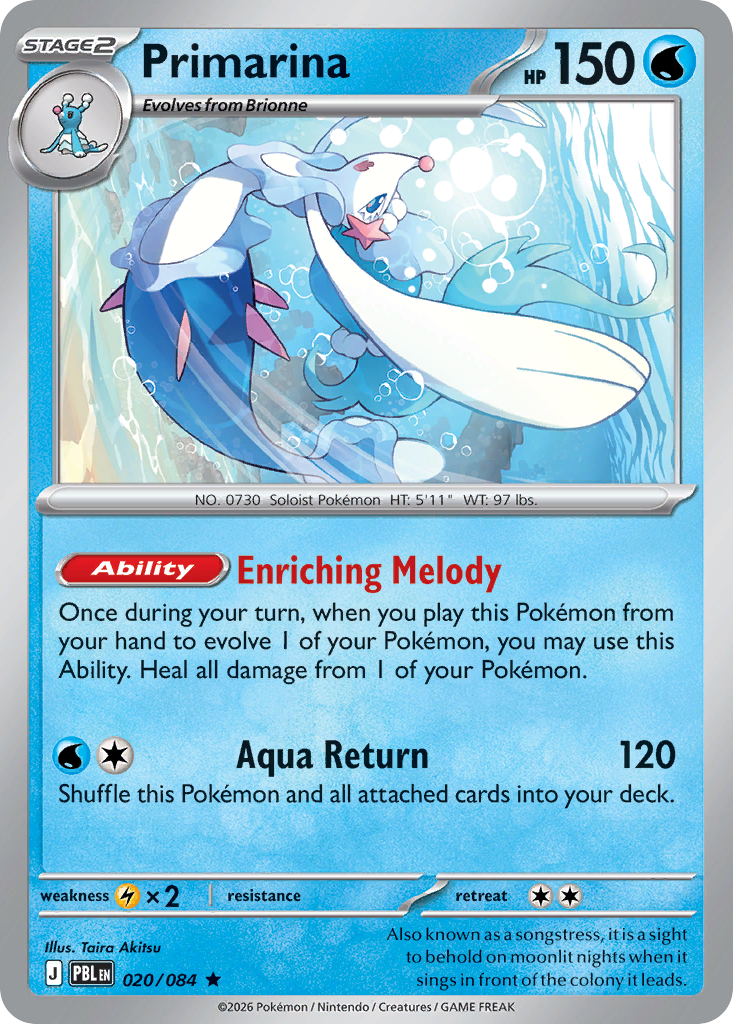 Primarina (PBL 020) – Pitch Black – Normal