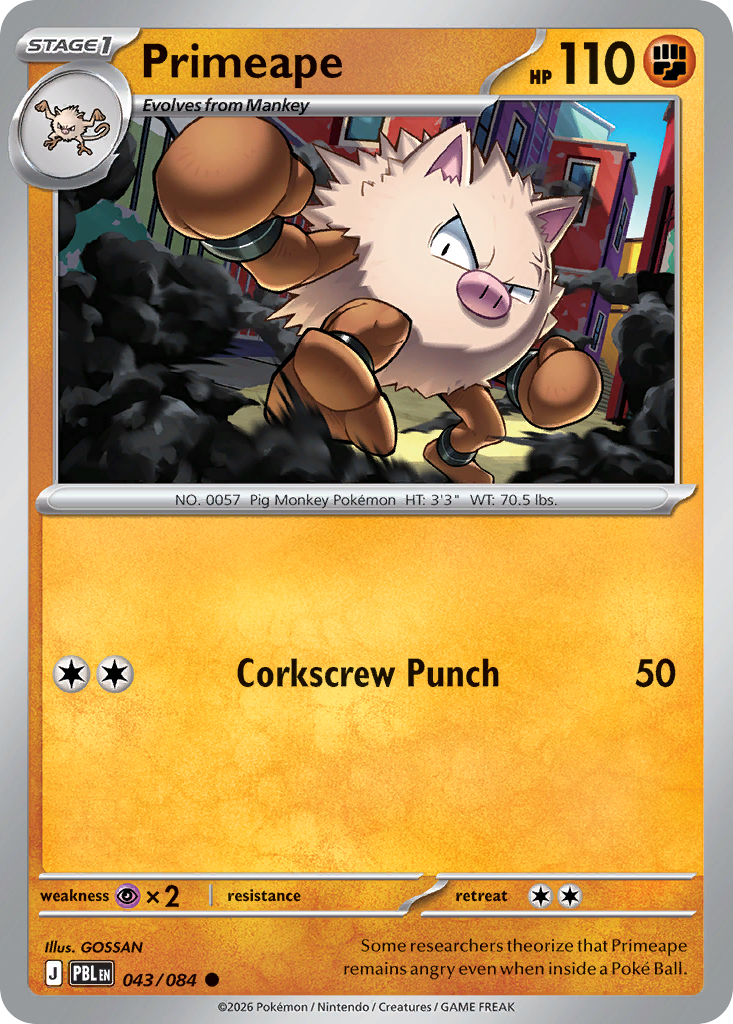 Primeape (PBL 043) – Pitch Black – Normal