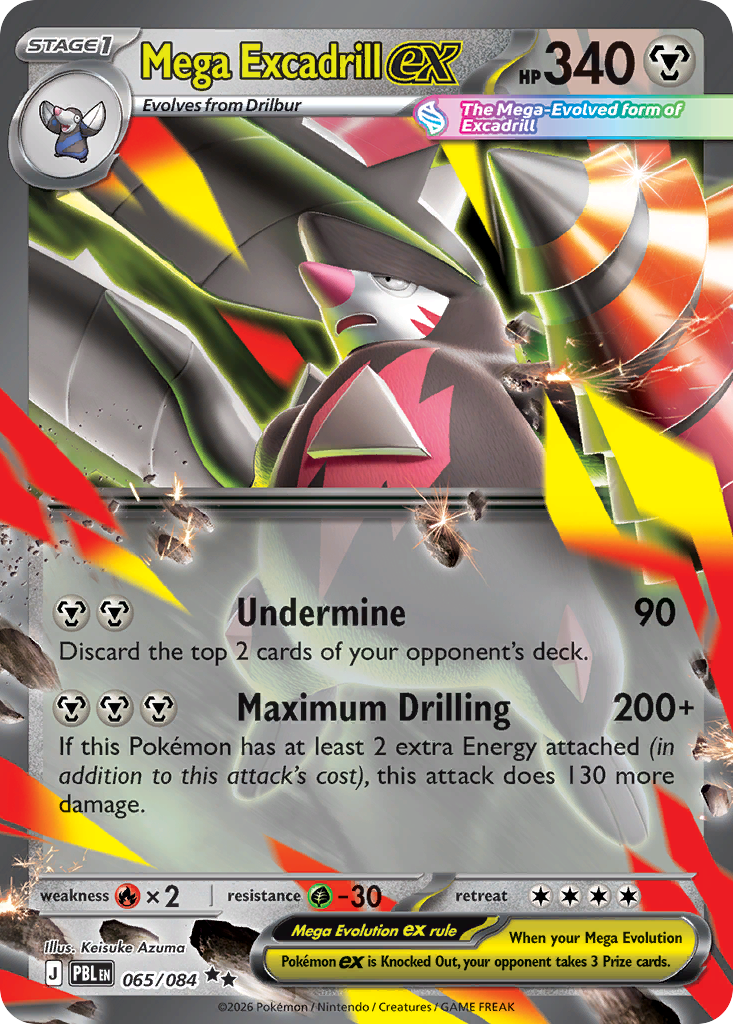 Mega Excadrill ex (PBL 065) – Pitch Black – Normal