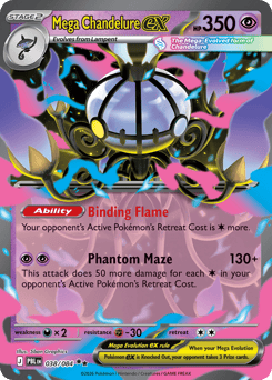 Mega Chandelure ex • Pitch Black • Normal