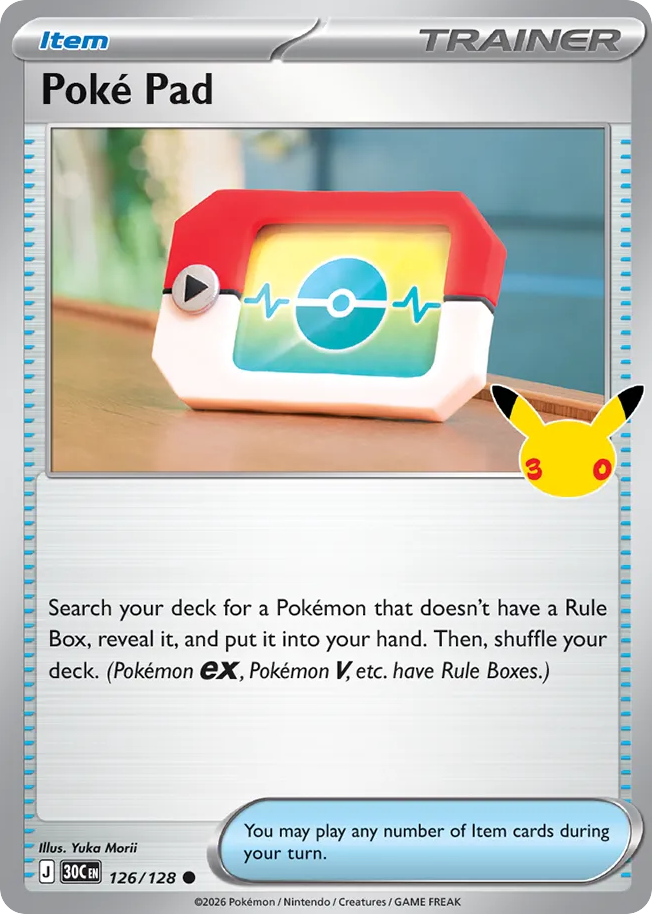 Poké Pad (30C 126) – 30th Celebration – Normal