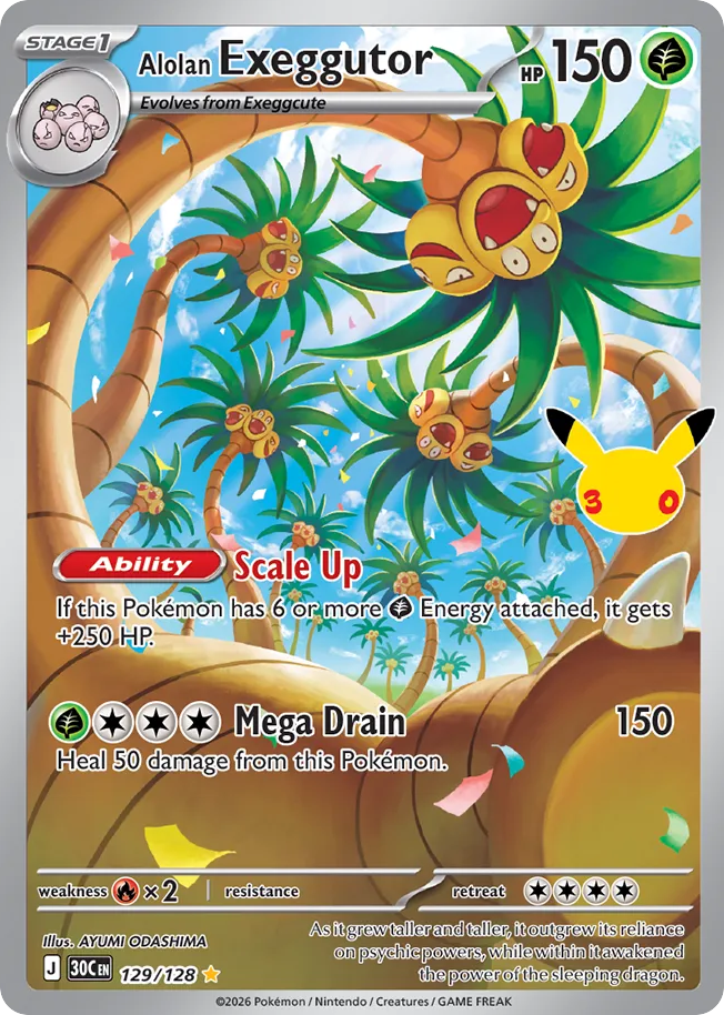 Alolan Exeggutor (30C 129) – 30th Celebration – Normal