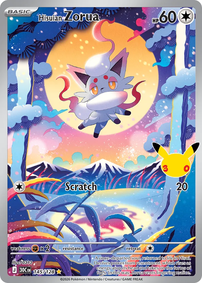 Hisuian Zorua (30C 145) – 30th Celebration – Normal