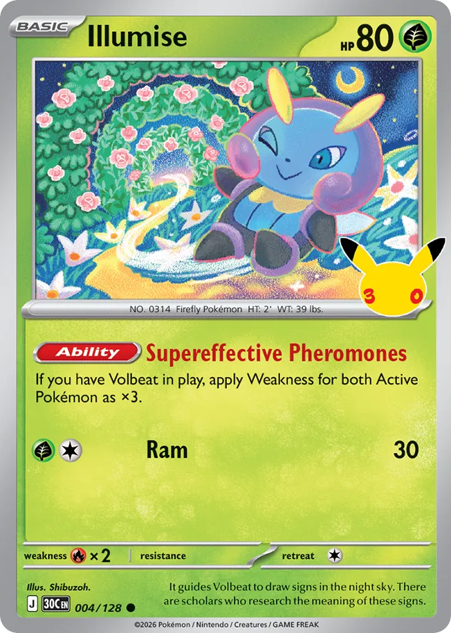 Illumise (30C 004) – 30th Celebration – Normal