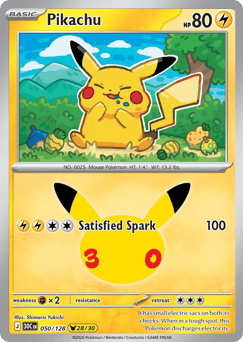 Pikachu 30C 050 #50 – 30th Celebration