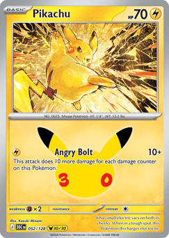 Pikachu 30C 052 #52 – 30th Celebration