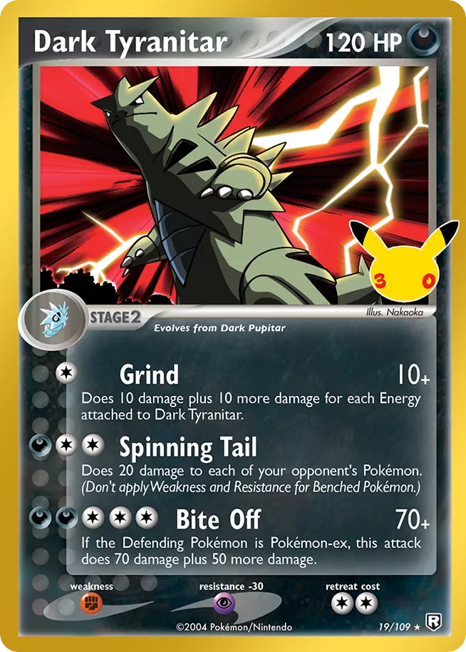 Dark Tyranitar (30C 019) – 30th Celebration: Classic Collection – Normal