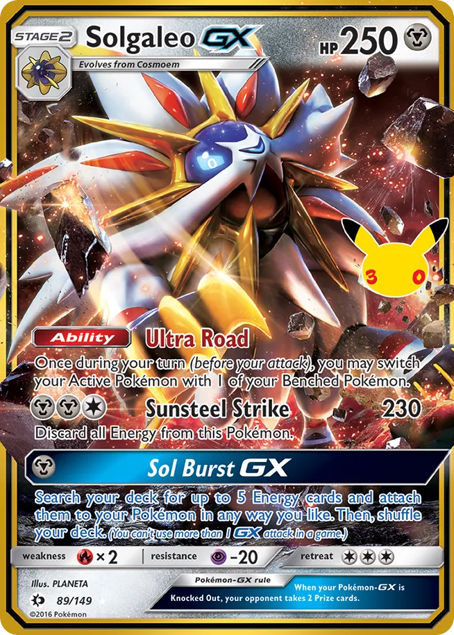 Solgaleo-GX (30C 089) – 30th Celebration: Classic Collection – Normal