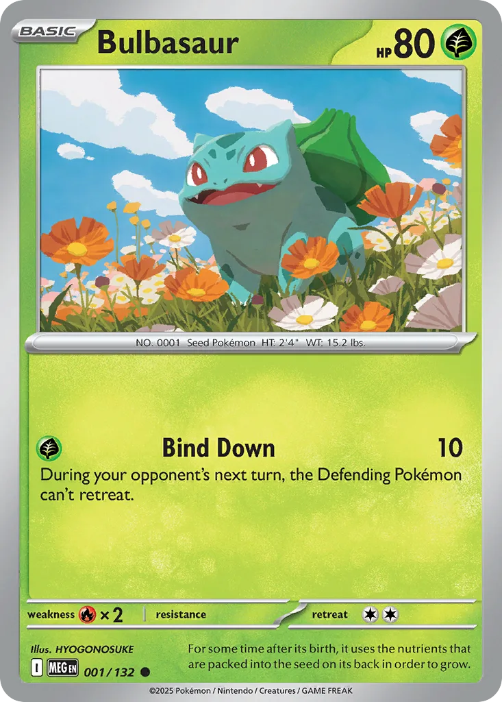 Bulbasaur (MEG 001) – Mega Evolution – Normal