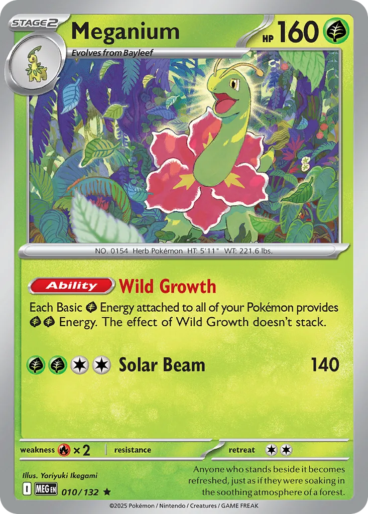 Meganium - HOLO (MEG 010) – Mega Evolution – Normal