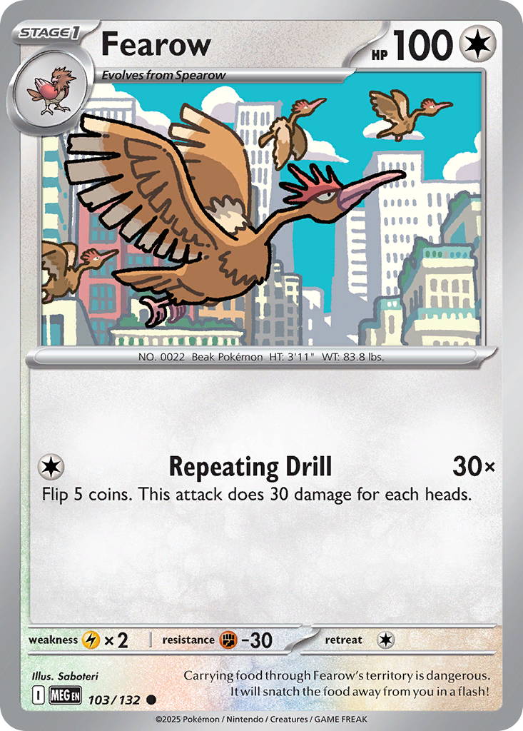 Fearow (MEG 103) – Mega Evolution – Normal