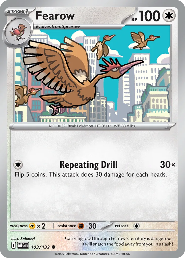 Fearow (MEG 103) – Mega Evolution – Normal