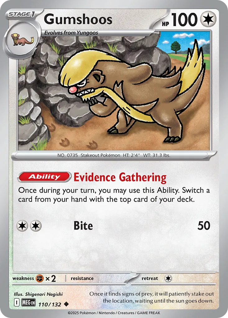 Gumshoos (MEG 110) – Mega Evolution – Normal