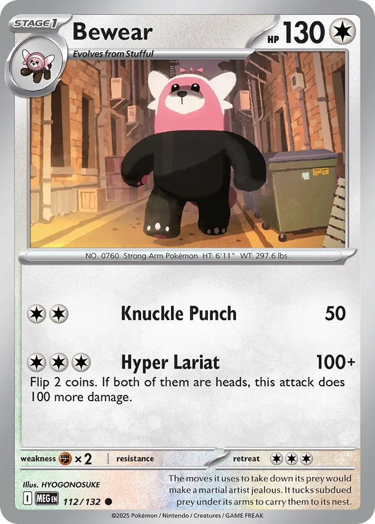 Bewear (MEG 112) – Mega Evolution – Normal