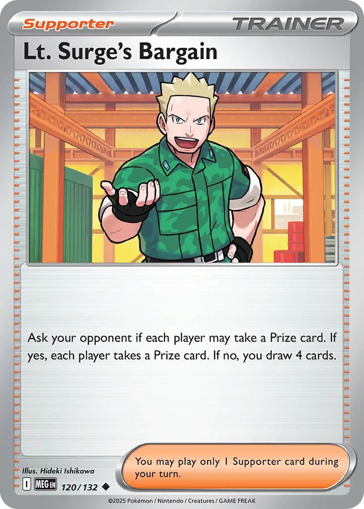 Lt. Surge's Bargain (MEG 120) – Mega Evolution – Normal