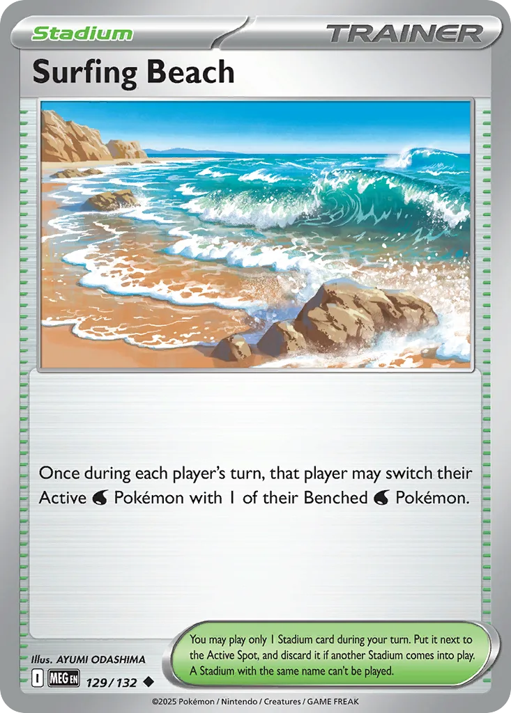 Surfing Beach (MEG 129) – Mega Evolution – Normal