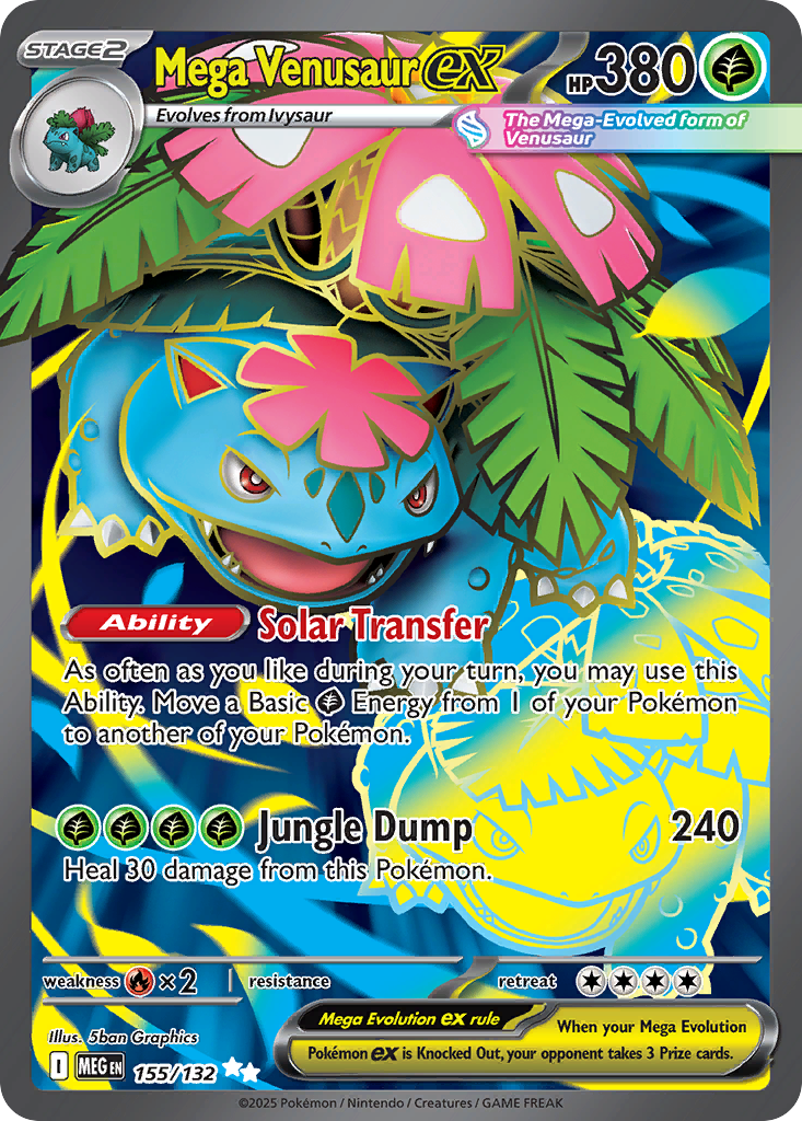 Mega Venusaur ex (MEG 155) – Mega Evolution – Normal