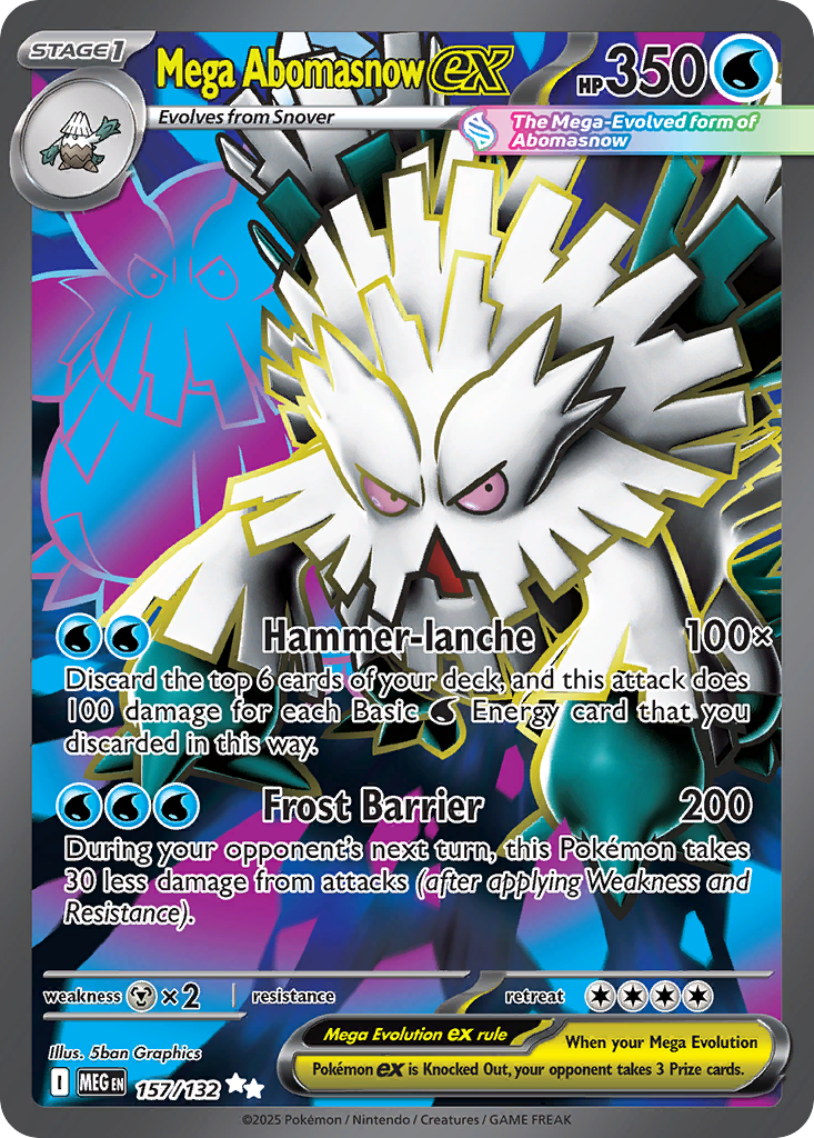 Mega Abomasnow ex (MEG 157) – Mega Evolution – Normal