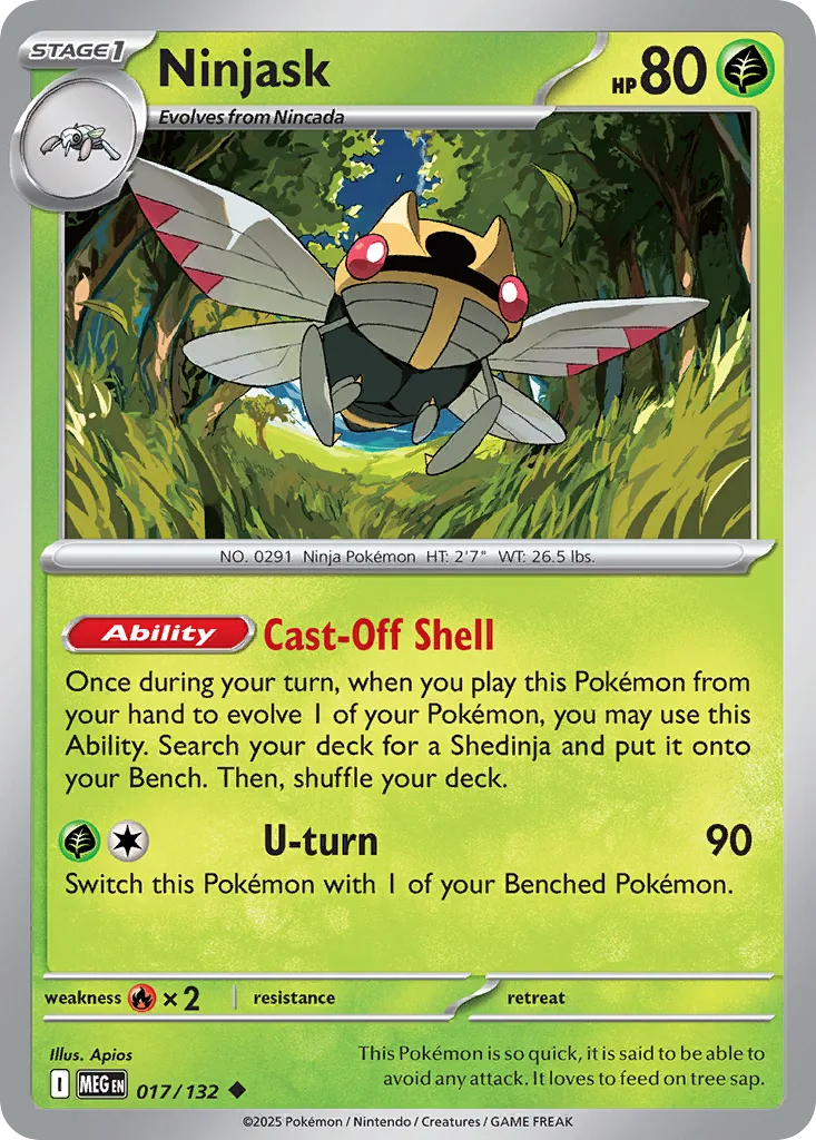 Ninjask (MEG 017) – Mega Evolution – Normal
