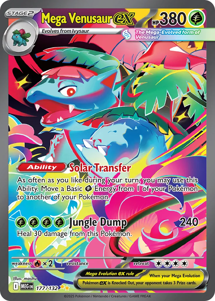 Mega Venusaur ex (MEG 177) – Mega Evolution – Normal