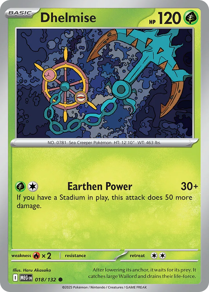 Dhelmise (MEG 018) – Mega Evolution – Normal