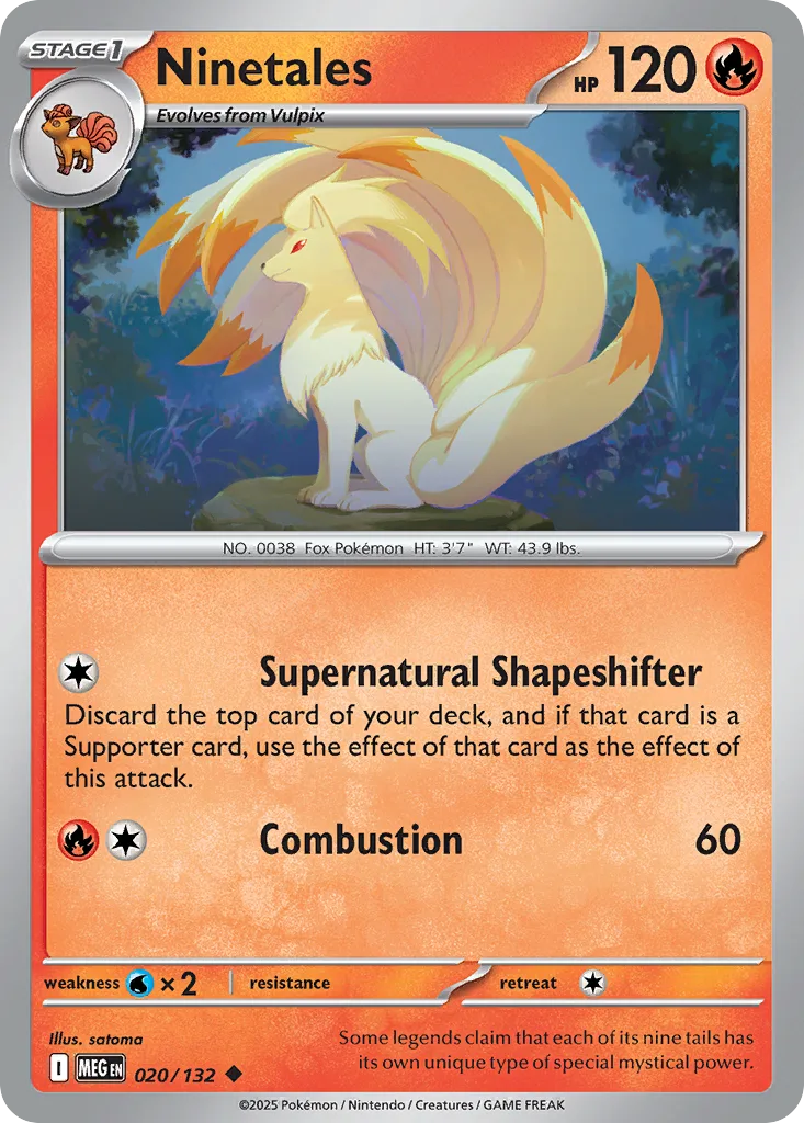 Ninetales (MEG 020) – Mega Evolution – Normal