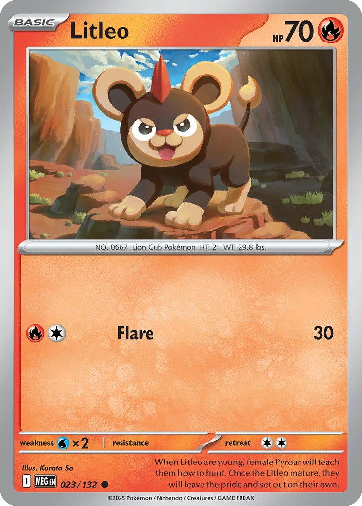 Litleo (MEG 023) – Mega Evolution – Normal