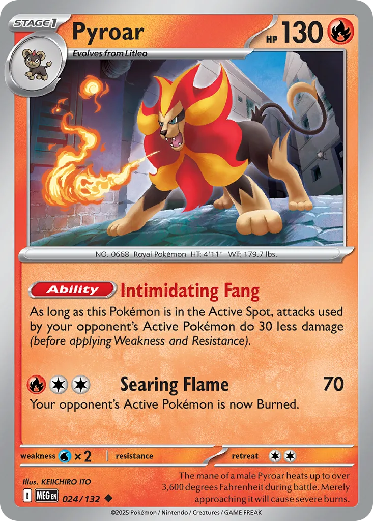Pyroar (MEG 024) – Mega Evolution – Normal
