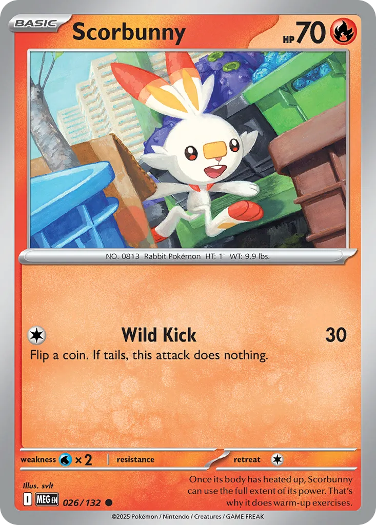 Scorbunny (MEG 026) – Mega Evolution – Normal