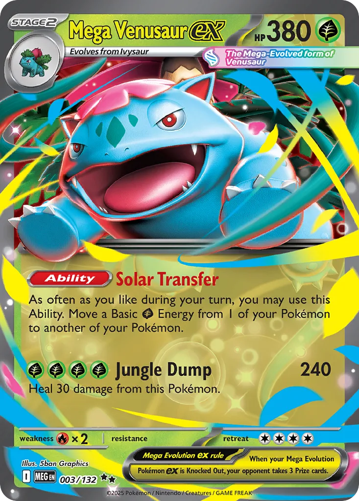 Mega Venusaur ex (MEG 003) – Mega Evolution – Normal