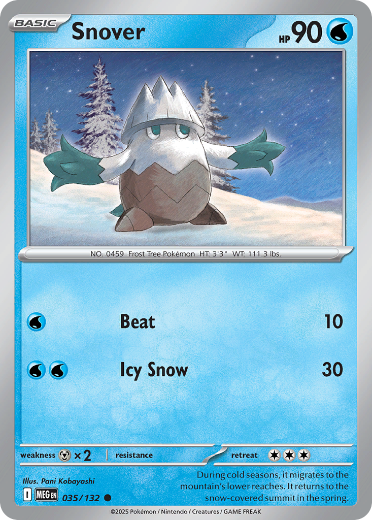 Snover • Mega Evolution • Normal