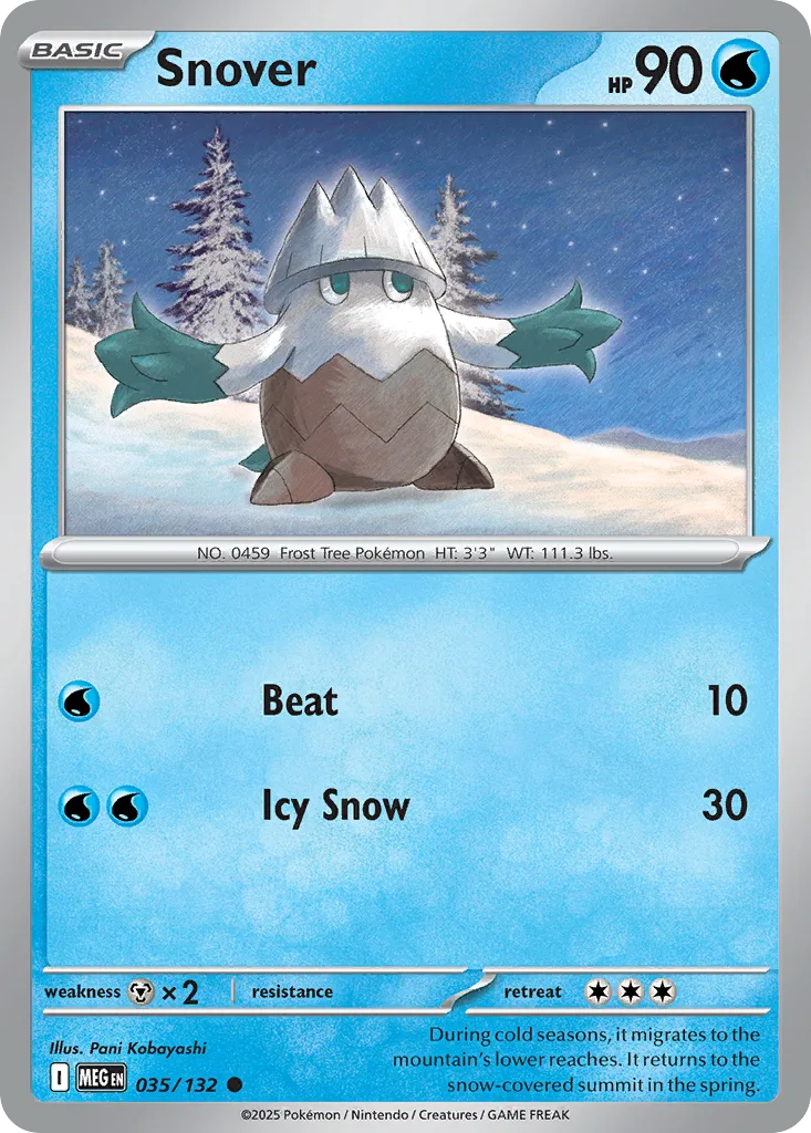 Snover (MEG 035) – Mega Evolution – Normal