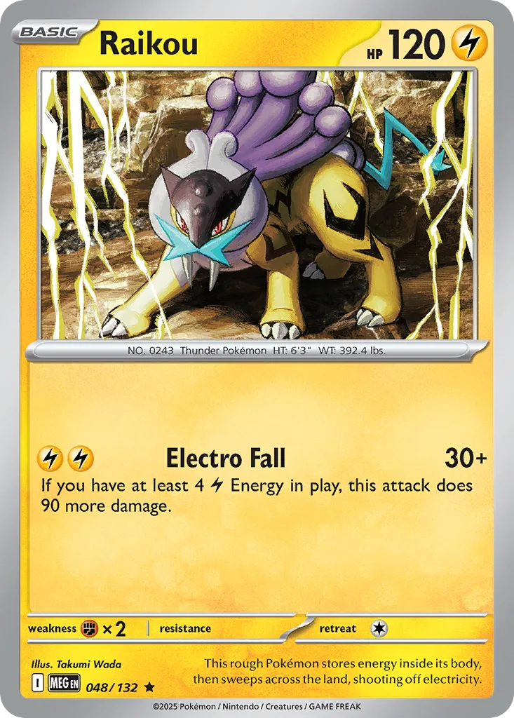 Raikou - HOLO (MEG 048) – Mega Evolution – Normal