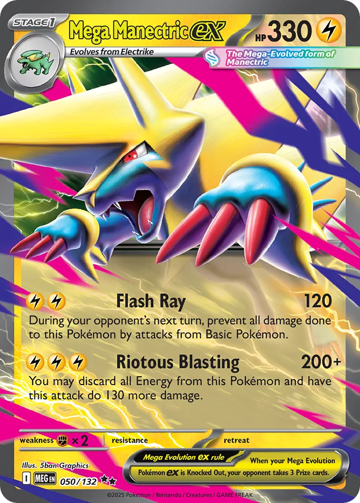 Mega Manectric ex (MEG 050) – Mega Evolution – Normal