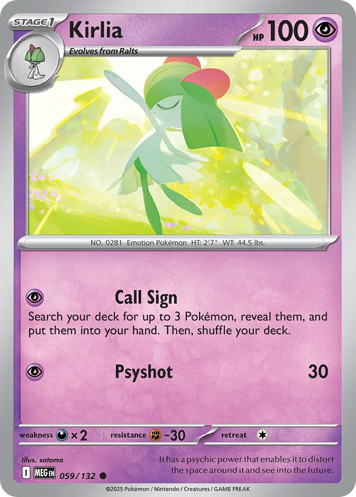 Kirlia (MEG 059) – Mega Evolution – Normal