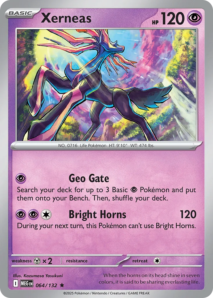 Xerneas - HOLO (MEG 064) – Mega Evolution – Normal