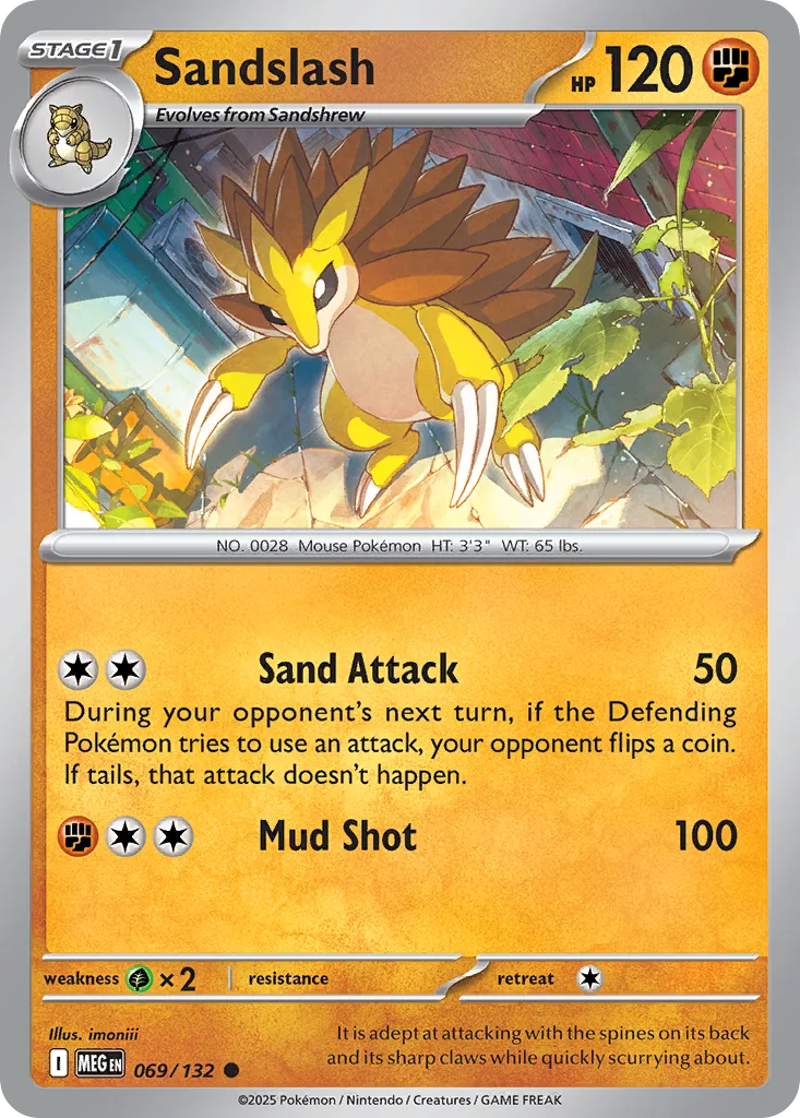 Sandslash (MEG 069) – Mega Evolution – Normal