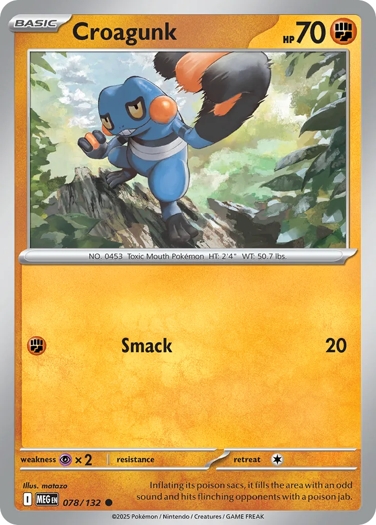 Croagunk (MEG 078) – Mega Evolution – Normal